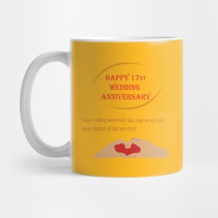 happy 17st wedding anniversary Mug